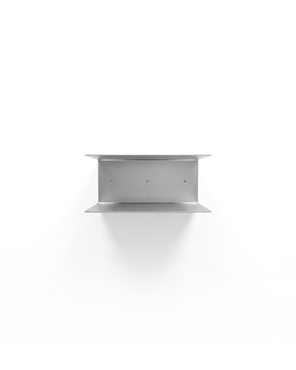 Stack Steel - Double control shelf in brushed stainless steel